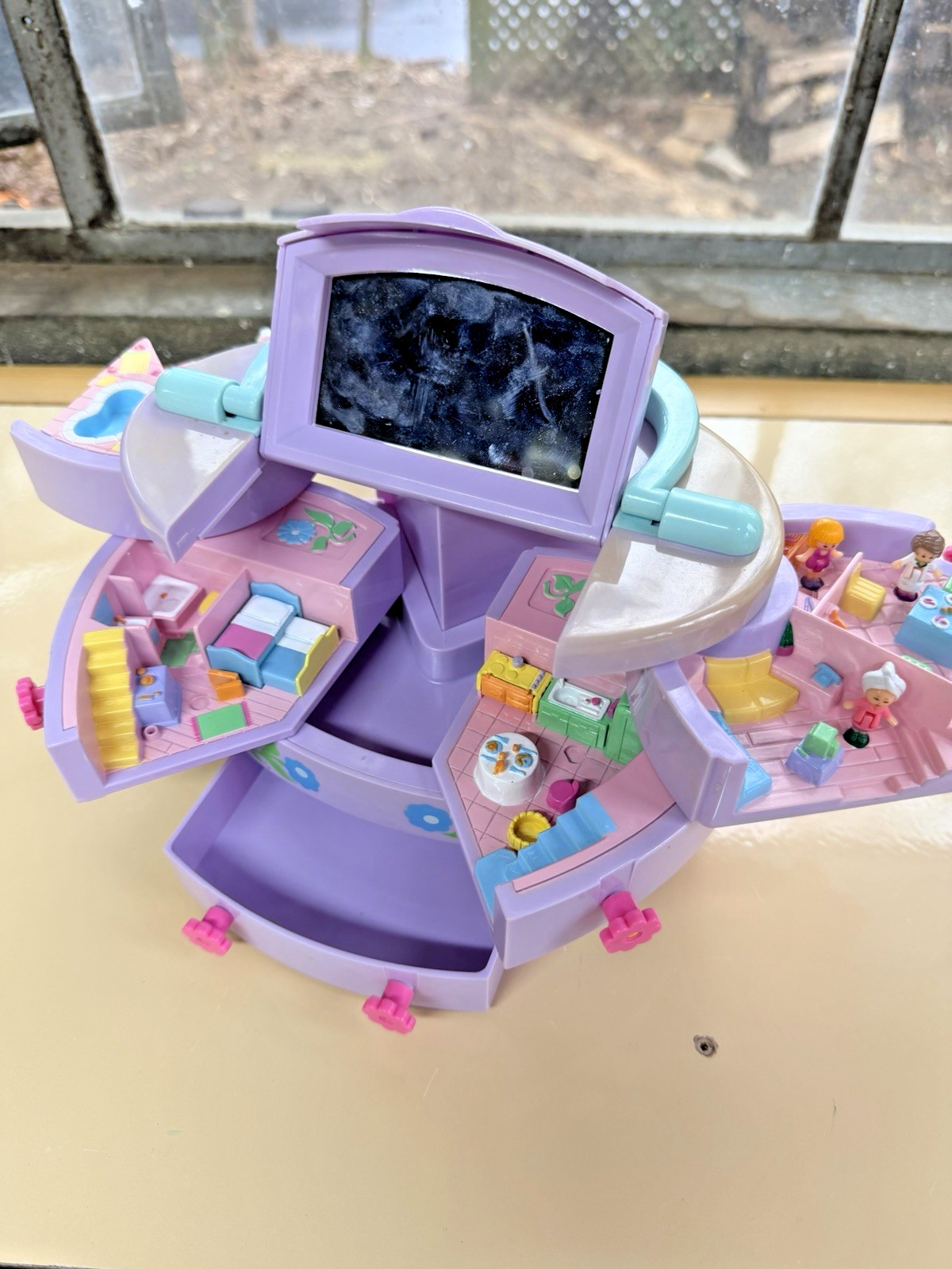 Polly Pocket Bluebird 1991 Vintage Vanity Case Pullout Playhouse