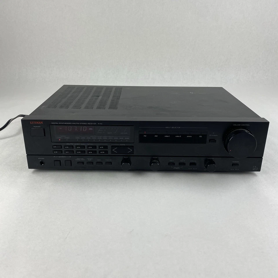 Luxman R-113 Digital Synthesizer AM/FM Stereo Receiver Tested - Image 2 of 4