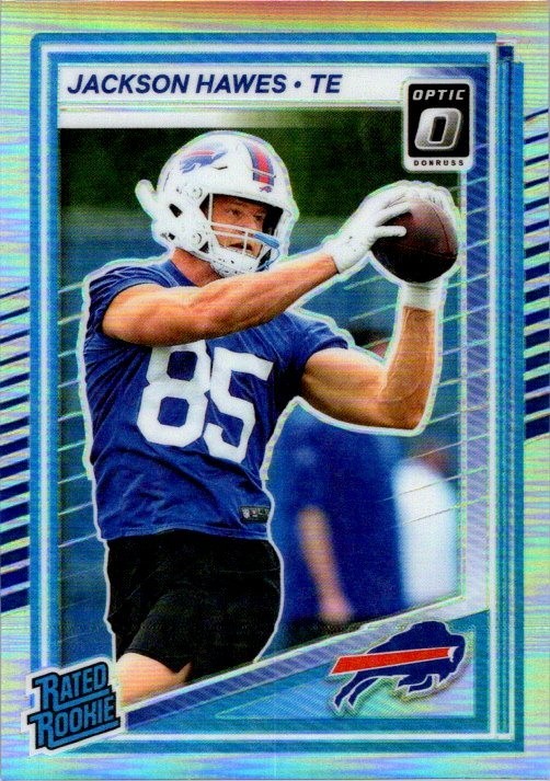 Jackson Hawes 2025 Donruss Optic Holo Rookie Card #224 - Bills