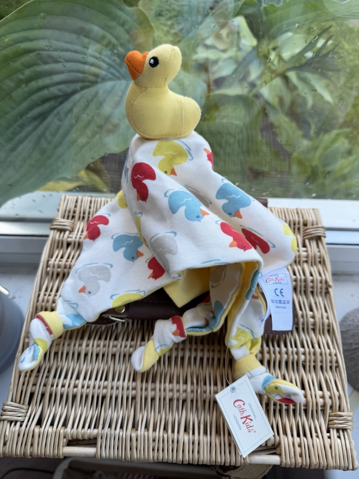 Cath Kidston Yellow Duck Baby Comforter Comfort Blanket Blankey bnwt bird