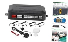 Universal Car Auto Vehicle Reverse Backup Radar System Reverse Parking Black