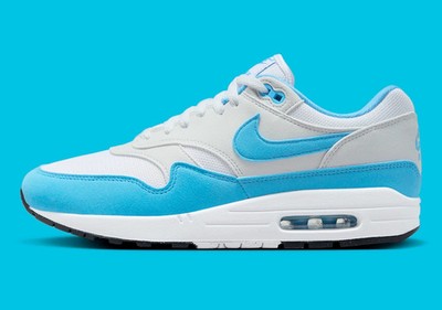 Nike Air Max 1 University Blue UNC White Photon Dust Grey FD9082-103 sz 8 Men's