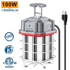 100 Watt LED Temporary Work Light Industrial Jobsite Constructions Hanging Lamp