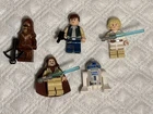 LEGO Star Wars minifigures lot Han Solo Obi-Wan Luke Skywalker R2-D2 mini figure