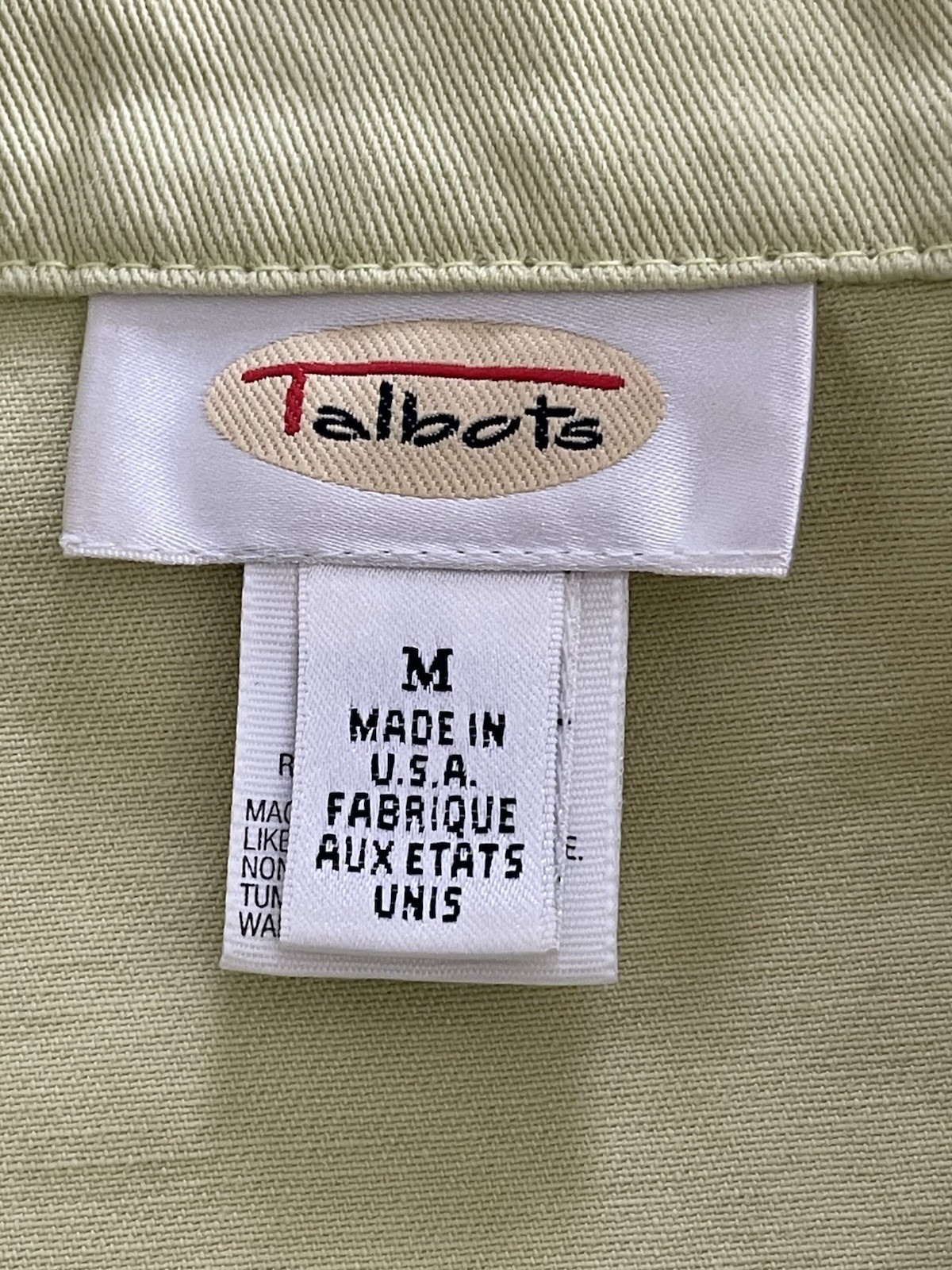 Talbots Light Yellow Jacket Button Collared Pocke… - image 5