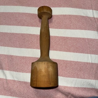 Vintage/Primitive Wood Masher 10 Inches Tall