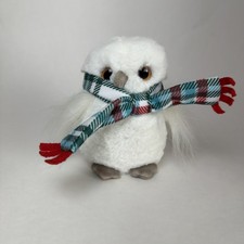 Douglas Cuddle Toy Winter Friends White Owl 9760O Scarf Stuffed Plush Toy
