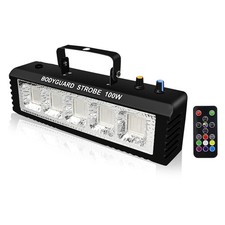 Strobe Stage Lights Sound Activated, 100W RGB LED Strobe Light, Halloween Lig...