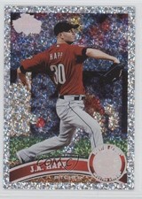 2011 Topps Platinum Diamond Anniversary JA Happ #499 0f8