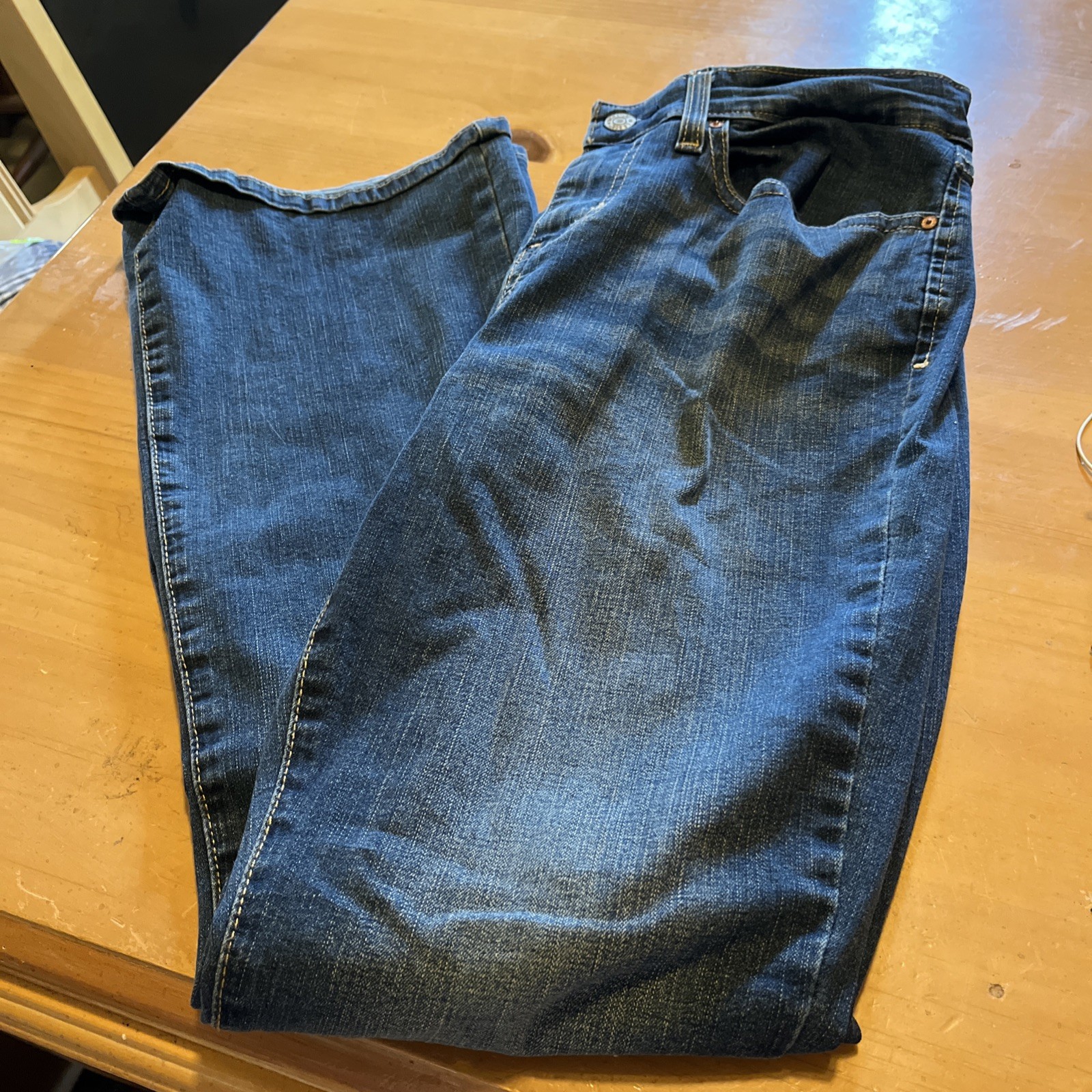 Signature by Levi Strauss Jeans Womens 10 Blue Mid Rise Bootcut Stretch Denim