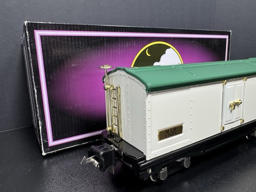 MTH 10-8052 O gauge tinplate No. 2814R ivory / peacock reefer car LNIB - Picture 5 of 10