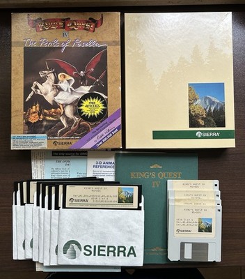 King s Quest 4 Sierra PC DOS Disketten