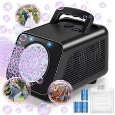 Bubble Machine Automatic 7 inches W x 5 L x 5 H , Black