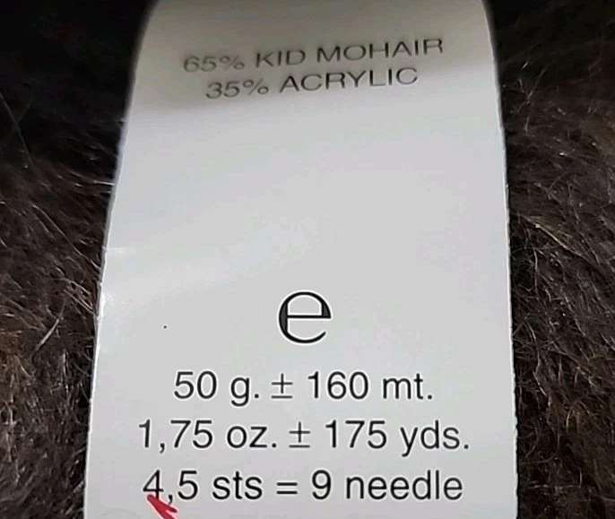 Trendsetter Hilos Hilo Musa 65% Mohair Niño 35% Acrílico 50g 175 yardas Lote de 3 Foto 4 de 4