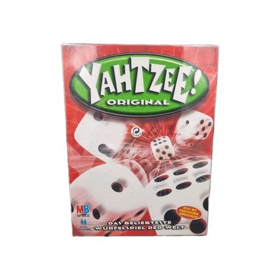 Yahtzee Original MB Spiele Hasbro 2002 Gesellschaftsspiel Würfelspiel NEU & OVP