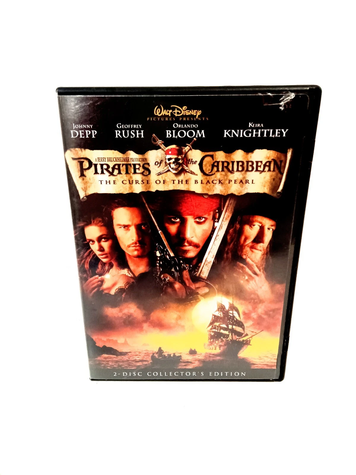 Pirates of the Caribbean: The Curse of the Black Pearl (DVD, 2003) 2 Disc Set