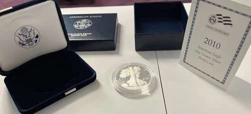 2010-W American Silver Eagle Proof — photo from the most recent tracked eBay sale
