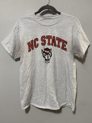 Nc State Men Medium Grey Tuffy T Shirt Short Sleeve Mr Wuf Ncs Uni Classic Cool