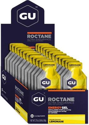 GU ROCTANE Energy Gel, 24 x 32 g Gel, Lemonade
