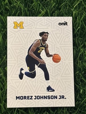 2025-26 Onit Morez Johnson Jr. Fusion Insert F-10 Michigan Wolverines Basketball
