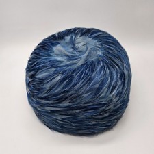 Vintage Cobalt Blue Feather Pillbox Hat Gorgeous Brushstrokes