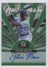 2019 Leaf Valiant New Dawn Green Prismatic 11/99 Joshua Mears #ND-JM1 Auto 00em