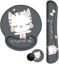 Keyboard Mouse Pad Wrist Rest, Gel Ergonomic Wrist Rest Support Mousepads,Non Sl