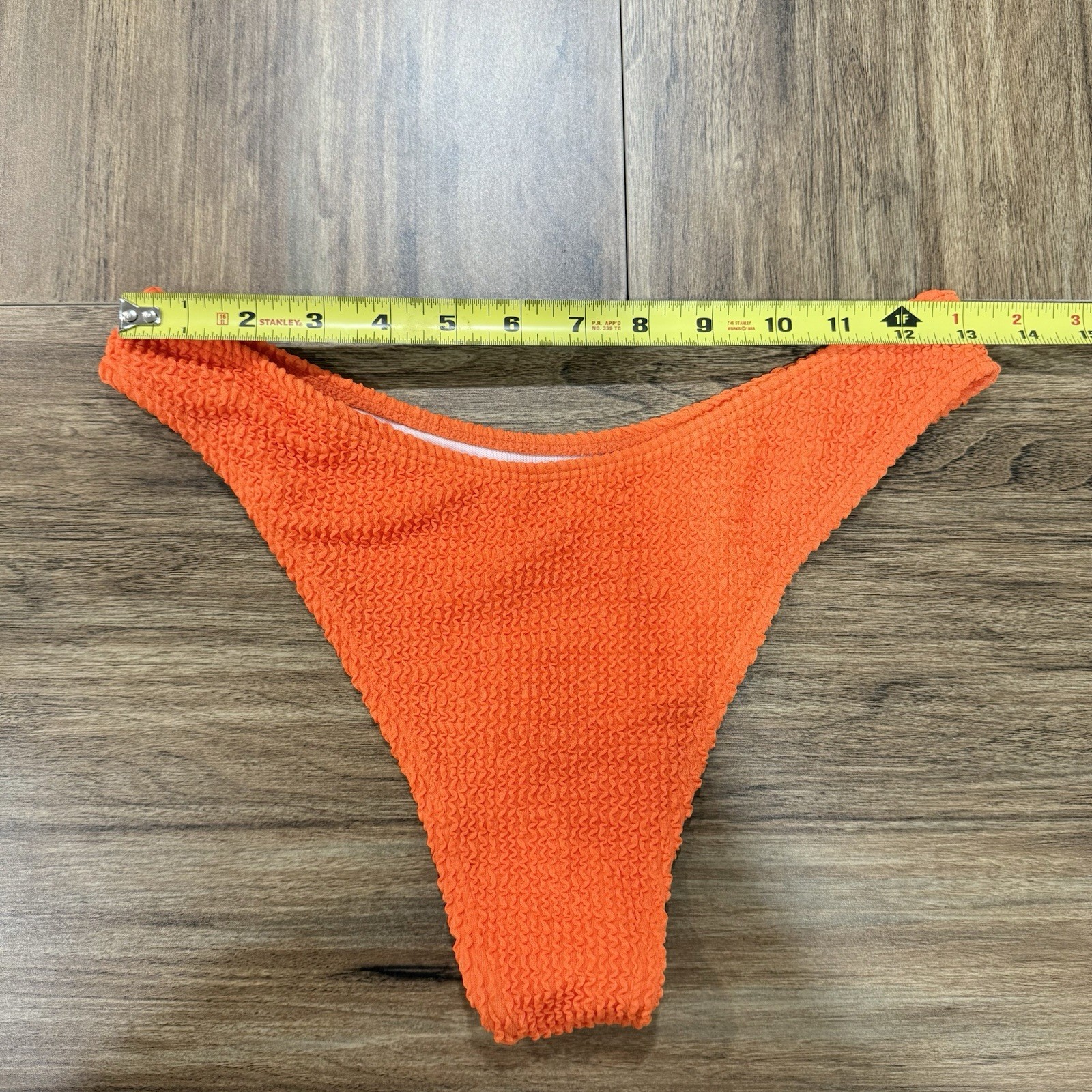 SHEIN Two Piece Bathing Suit Solid Textured Brigh… - image 4