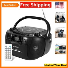 Comprehensive TR621 Cassette and CD Player Boombox with Remote  LCD Display