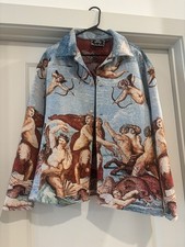 Rebel Vengeance Men’s “The Triumph Of Galatea” Woven Art Tapestry Jacket Size S