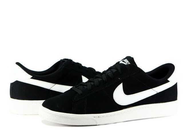 Nike Men 8.5 US Tennis Classic Cs Suede Sneakers Black White 829351-005