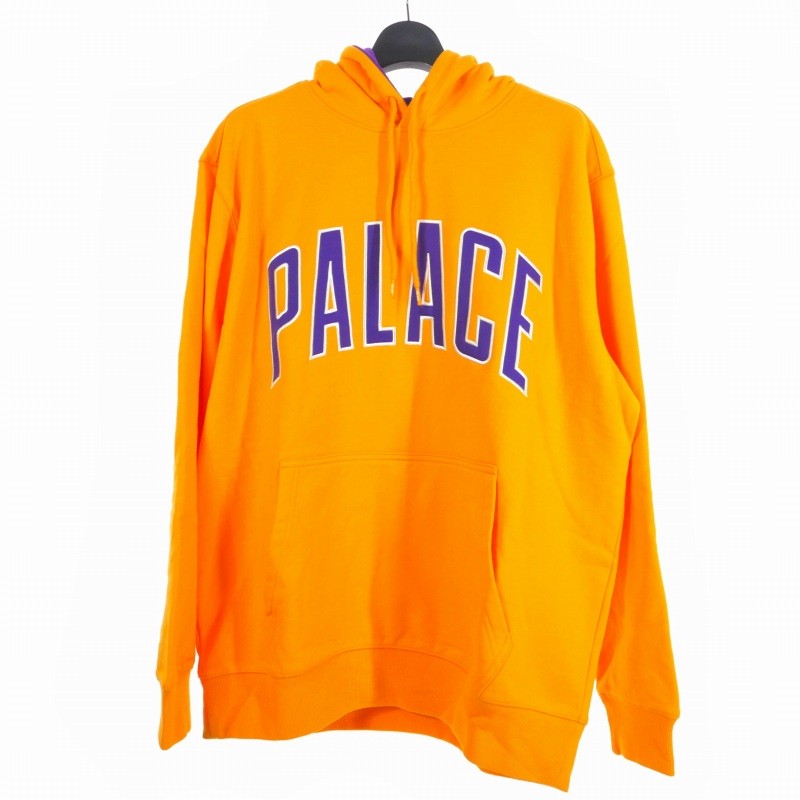 Palace Hoodie Sportini Cotton Yellow Men's XL Hooded Sweatshirt