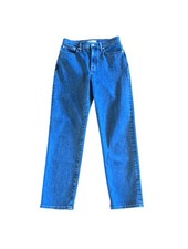 Madewell The Perfect Vintage Straight Jeans Women's Denim Blue Stretch Size 26