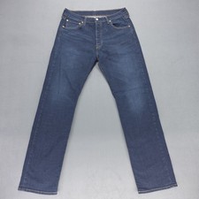 Levis 501 Original Fit Jeans Mens 36 x 34 Straight Button Fly Denim Dark Wash