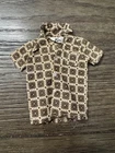 1962 Mattel Ken Doll Pattern Print Sport Shirt Fashion Pak GREEN