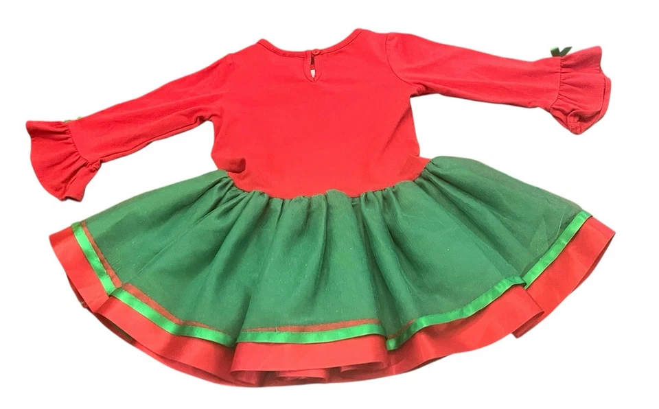 Vestido de Navidad Emily Rose Unicornio Bordado Niñas Talla 5 Niño Pequeño Foto 2 de 3