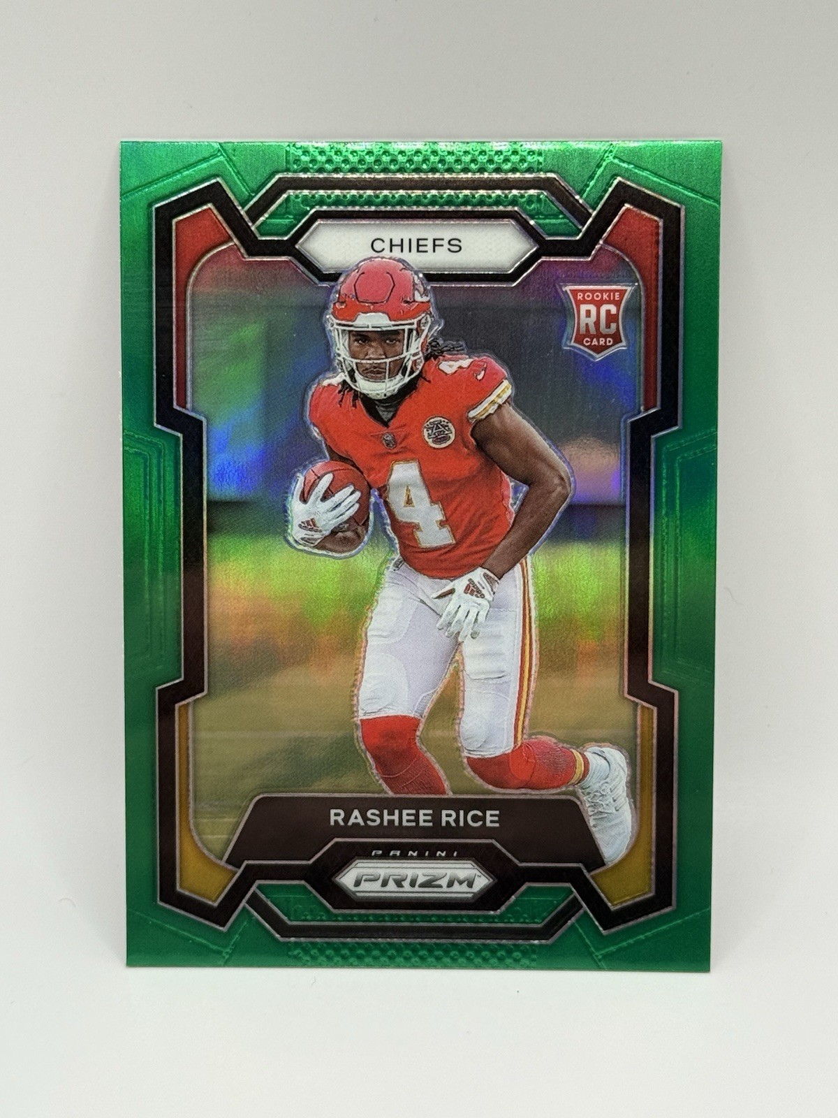 2023 Panini Prizm #350 Rashee Rice Green Rookie Card RC