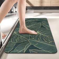 Bath Mat 17x30 Inches Tropical Palm