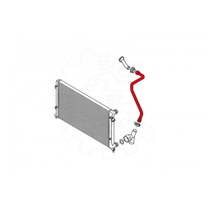 Durite de refroidissement moteur Seat Altea Skoda Octavia 2 1.9 TDI 4x4