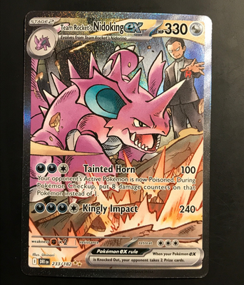Team Rocket's Nidoking ex 233/182 SV10: Destined Rivals Holofoil