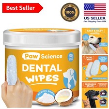 Effective Pet Dental Wipes - Gentle Teeth Cleaning for Dogs  Cats in Mint