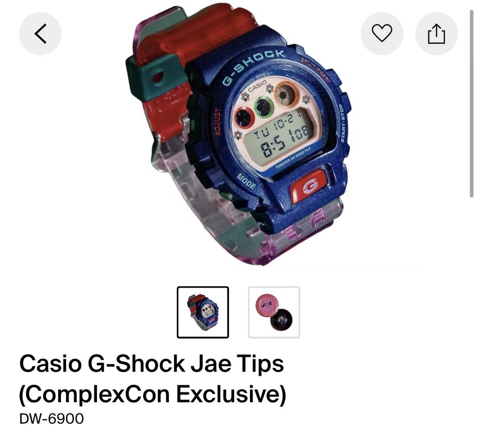 Reloj Casio Jae Tips G-Shock ComplexCon exclusivo edición limitada en mano Foto 3 de 4