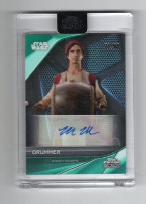 Star Wars Chrome Black 2023 Auto A-MA Murphy Patrick Martin as Drummer #72/99