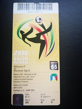WC TICKET PARAGUAY - JAPAN 29.06.2010 GAME 55