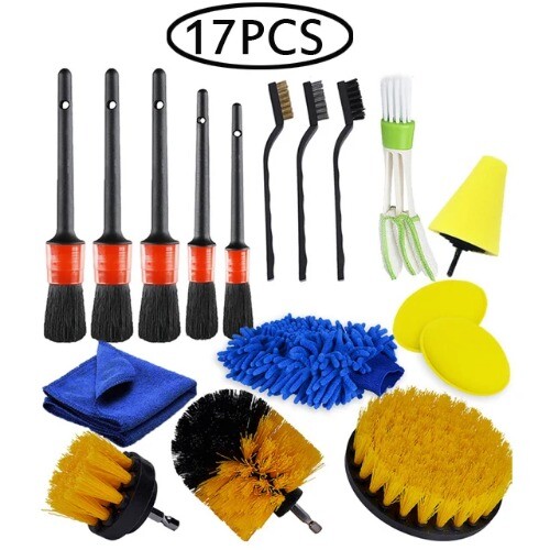 Electric Drill Brush Power Scrubber Car Polisher Kitchen Toilet Cleaning Tools - Bild 14 von 48