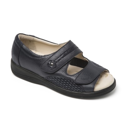 navy blue wide fit sandals