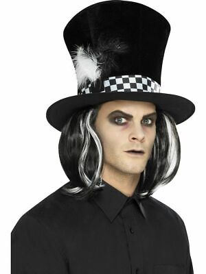 Dark Tea Party Top Hat Adult Black Dark Tea Party Top Hat Adult Black