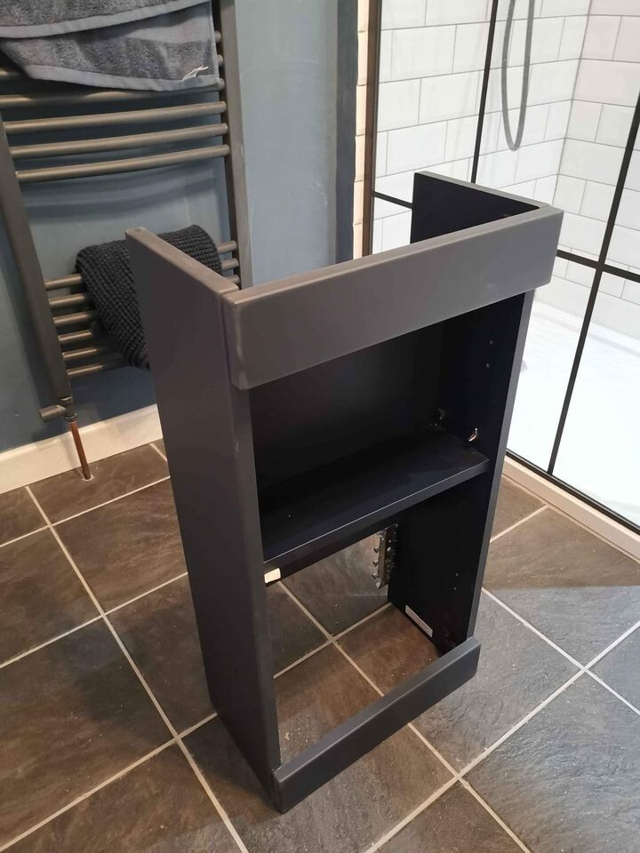 Wickes Malmo Indigo Blue Cloakroom Freestanding J Pull Vanity Unit