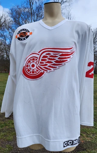 Detroit Red Wings, Luc Robitaille Game Worn Hockey Jersey