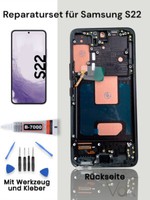 Samsung Galaxy S22 S901 Lcd Display Touchscreen Rahmen Schwarz